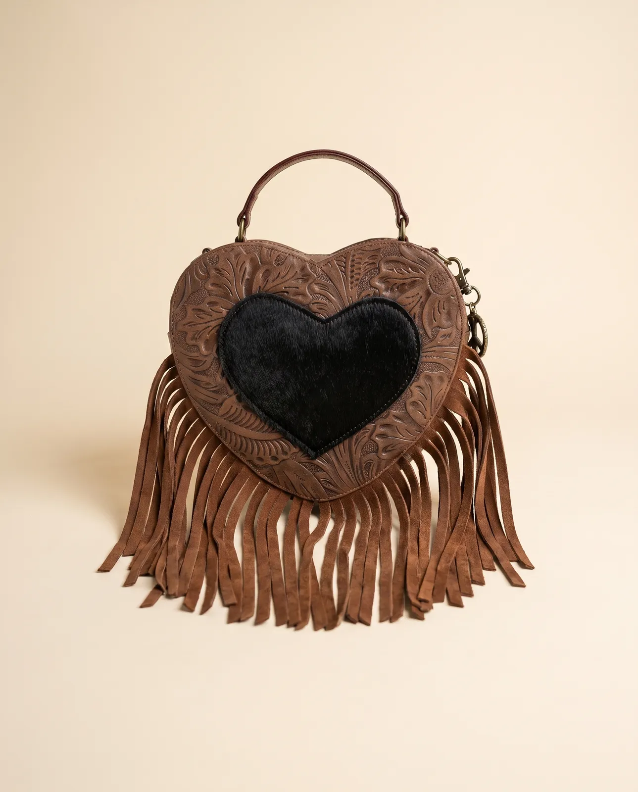 Clutch Pelo Natural Negro