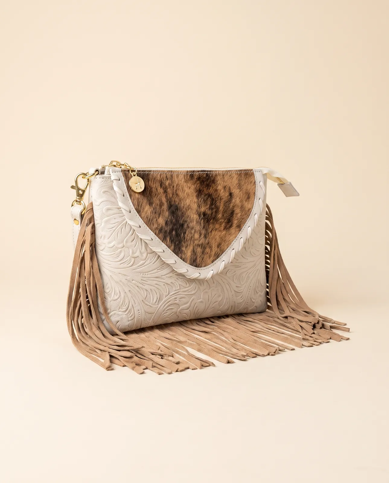 Clutch Floral Tan