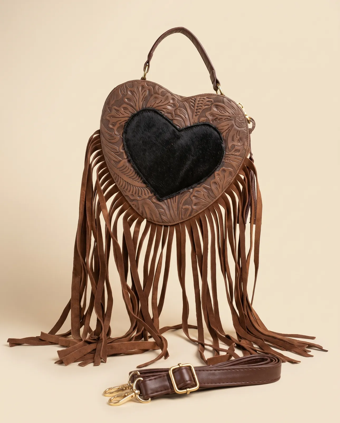 Bolso Floral Negro