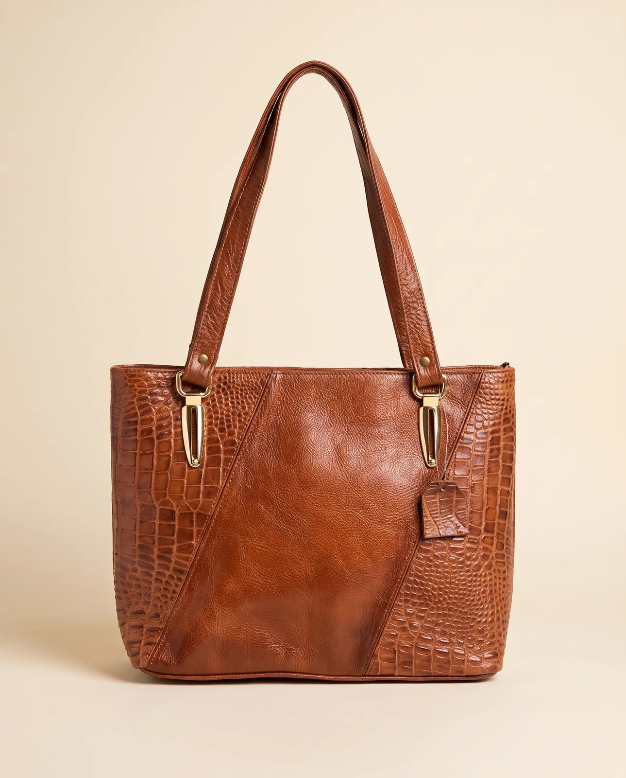 Tote Patchwork Cognac