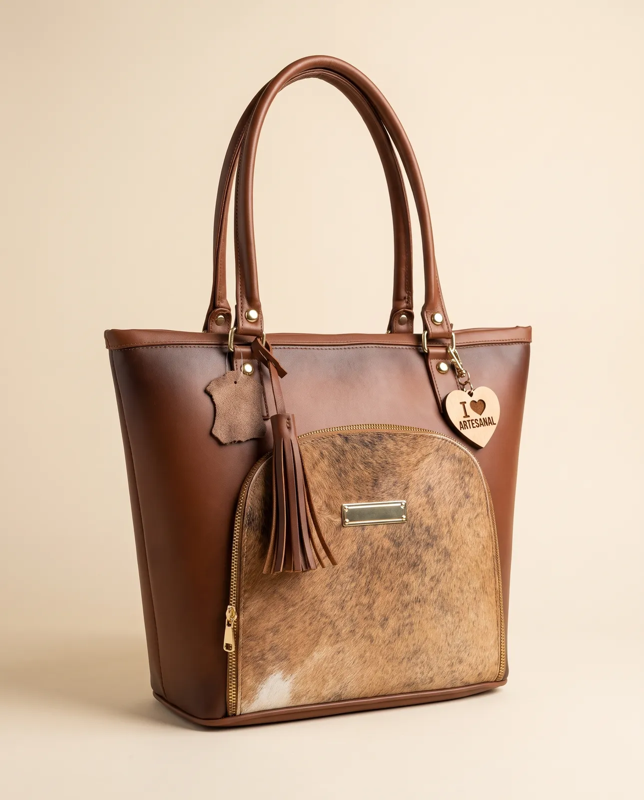 Tote Pelo Natural Cognac
