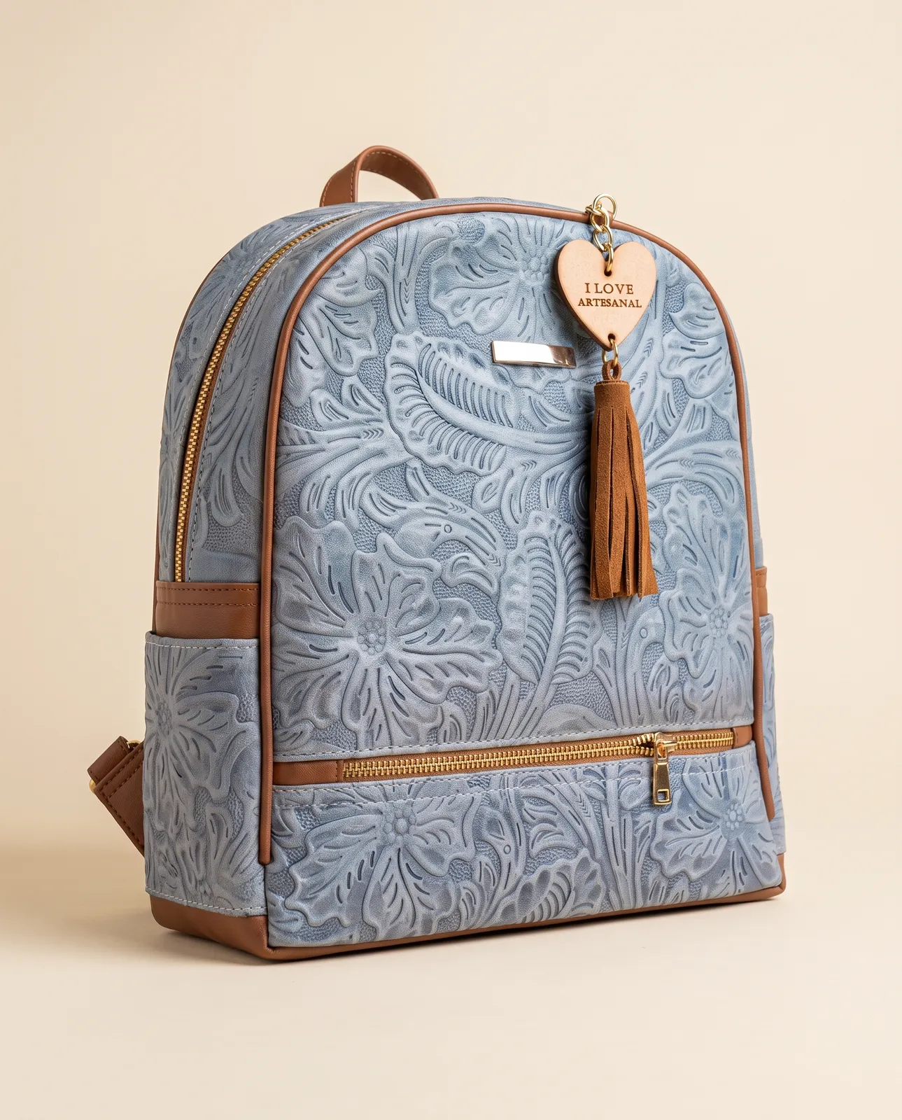Mochila Floral Tan