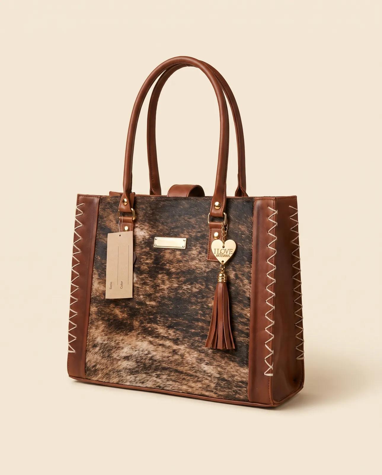 Tote Pelo Natural Cognac